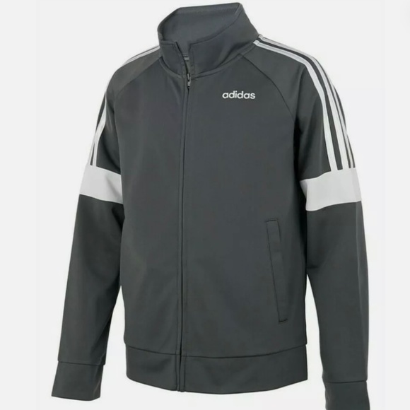 adidas Other - 🆕️ Adidas Boys Tricot Event Jacket Size L (14-16) Grey and White New With Tags
